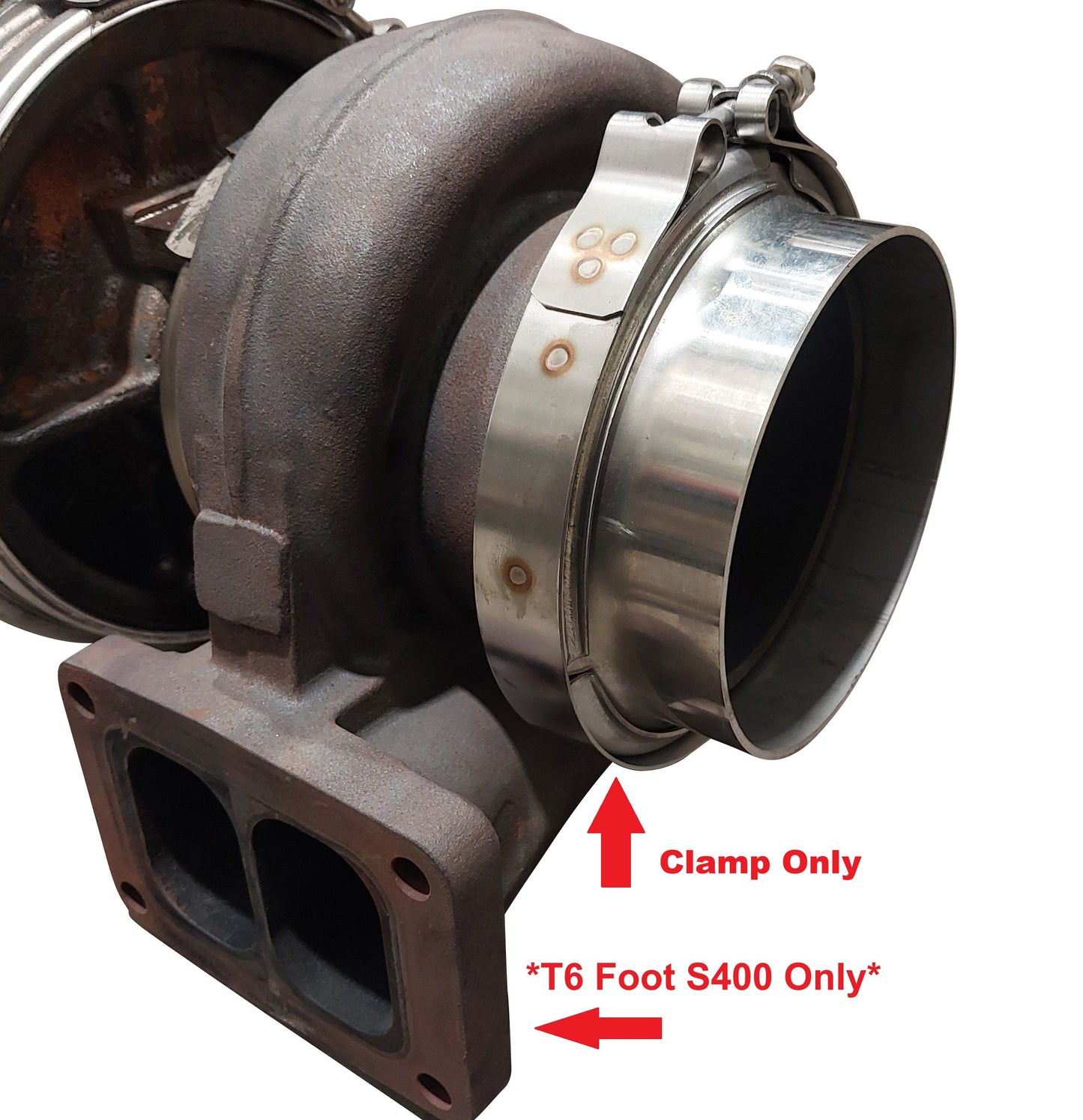 Downpipe V-Band Clamp / Turbine Outlet for S400 Turbo *T6 Foot*