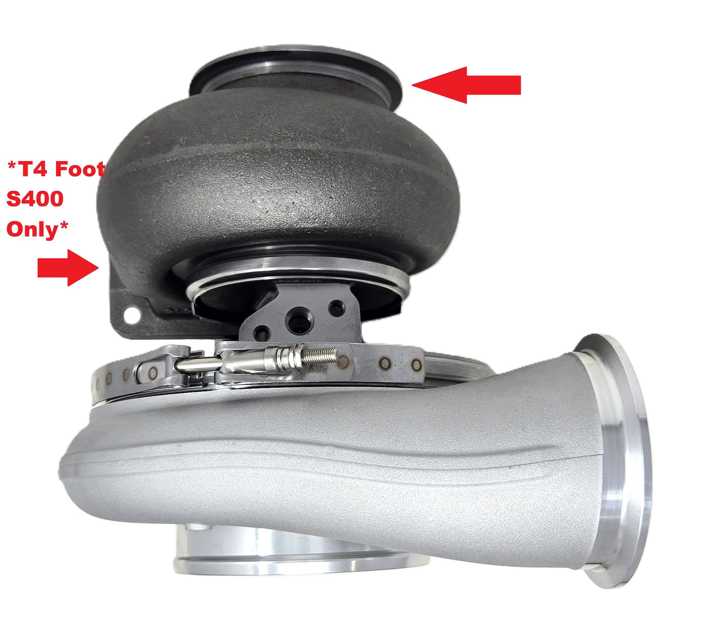 Downpipe V-Band Clamp / Turbine Outlet for S400 Turbo *T4 Foot*