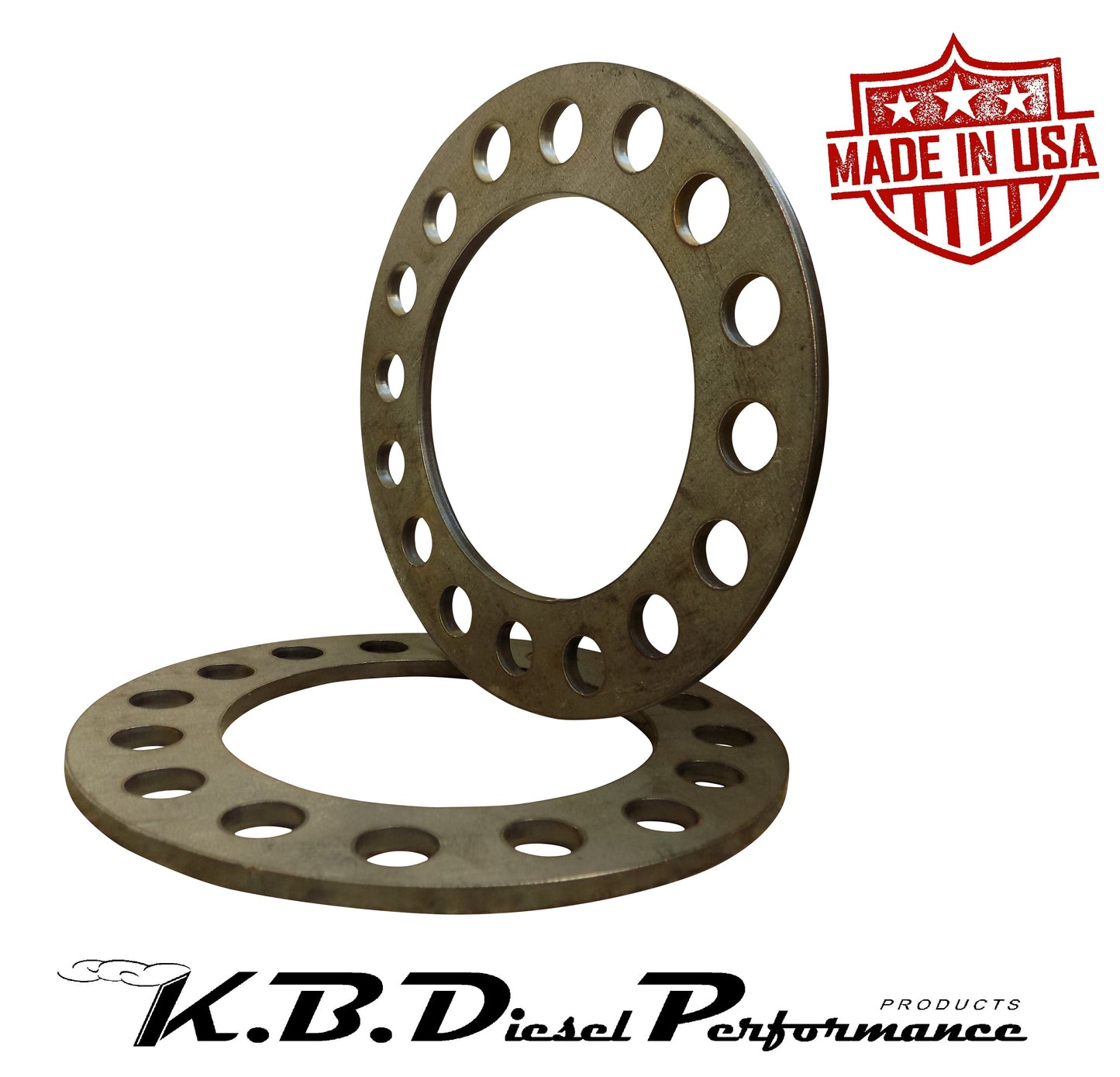 (2) 1/4" Steel Wheel Spacers for Chevy GMC Dodge Ford 8x6.5 SAE & 8x170 Metric