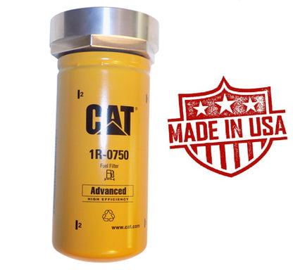 CAT Fuel Filter Adapter W/ 1R-0750 Filter for 2001-2016 Duramax 6.6l
