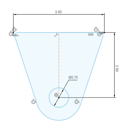 4pcs 4-Link Panhard Bar Traction Bar Mount Weld On Tabs Brackets