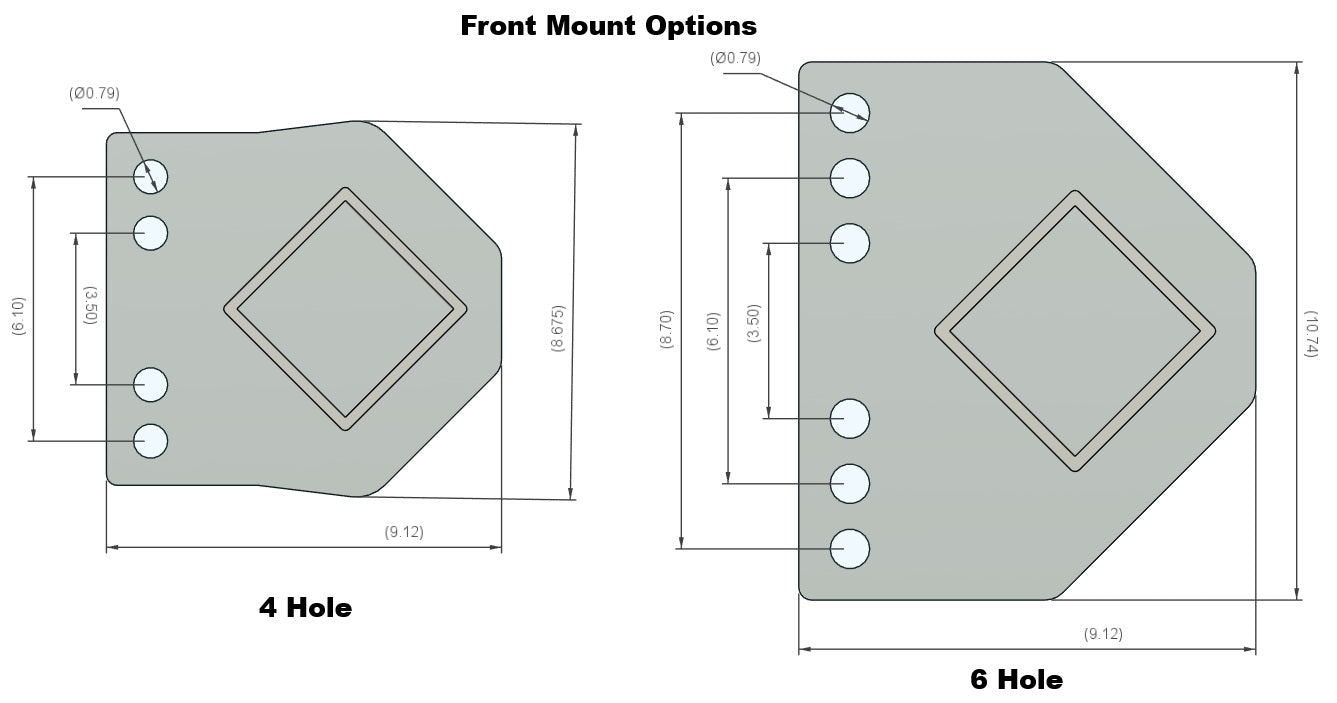 4-Link Mount Weld On Tabs & Brackets DIY Kit