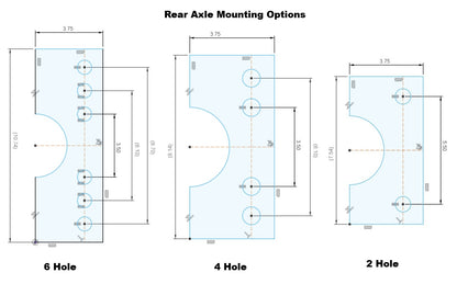4-Link Mount Weld On Tabs & Brackets DIY Kit