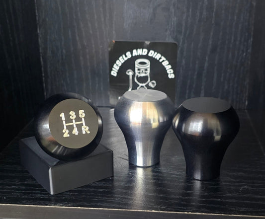 Duramax Extended Aluminum Shift Knob (Raw/Black)