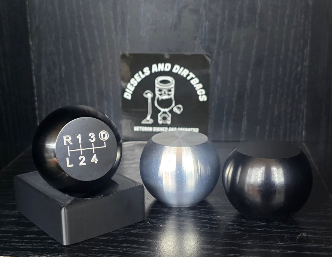 Duramax Ball Aluminum Shift Knob (Raw/Black)