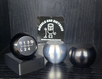 Duramax Ball Aluminum Shift Knob (Raw/Black)
