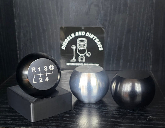 Duramax Ball Aluminum Shift Knob (Raw/Black)
