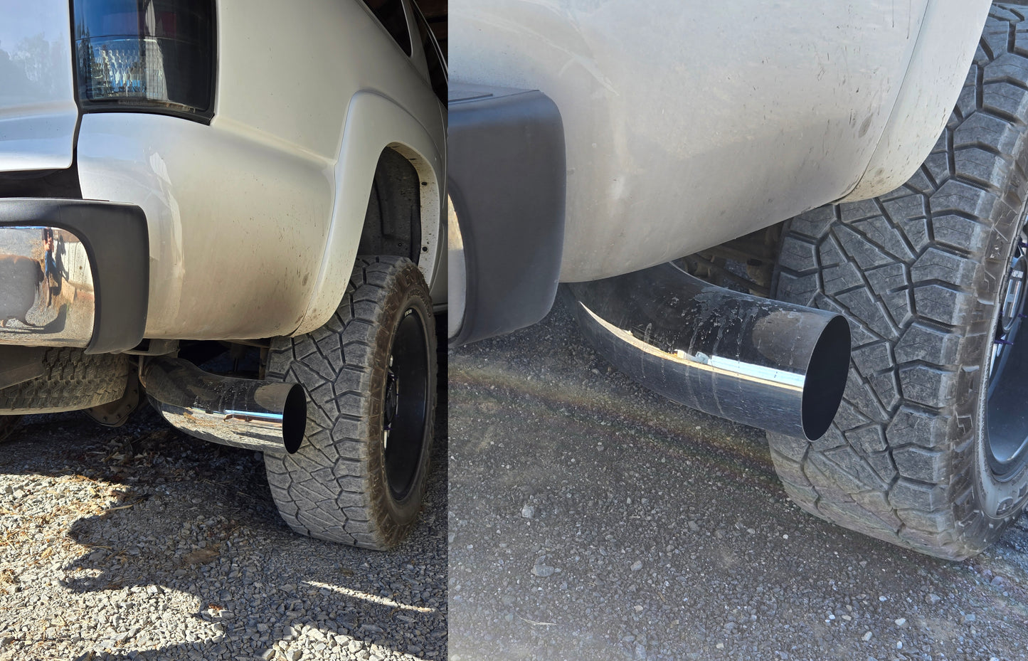 4"ID x 5"OD x 23" Long Polished 304SS Elbow Turn Down Turn Up Exhaust Tip +Clamp